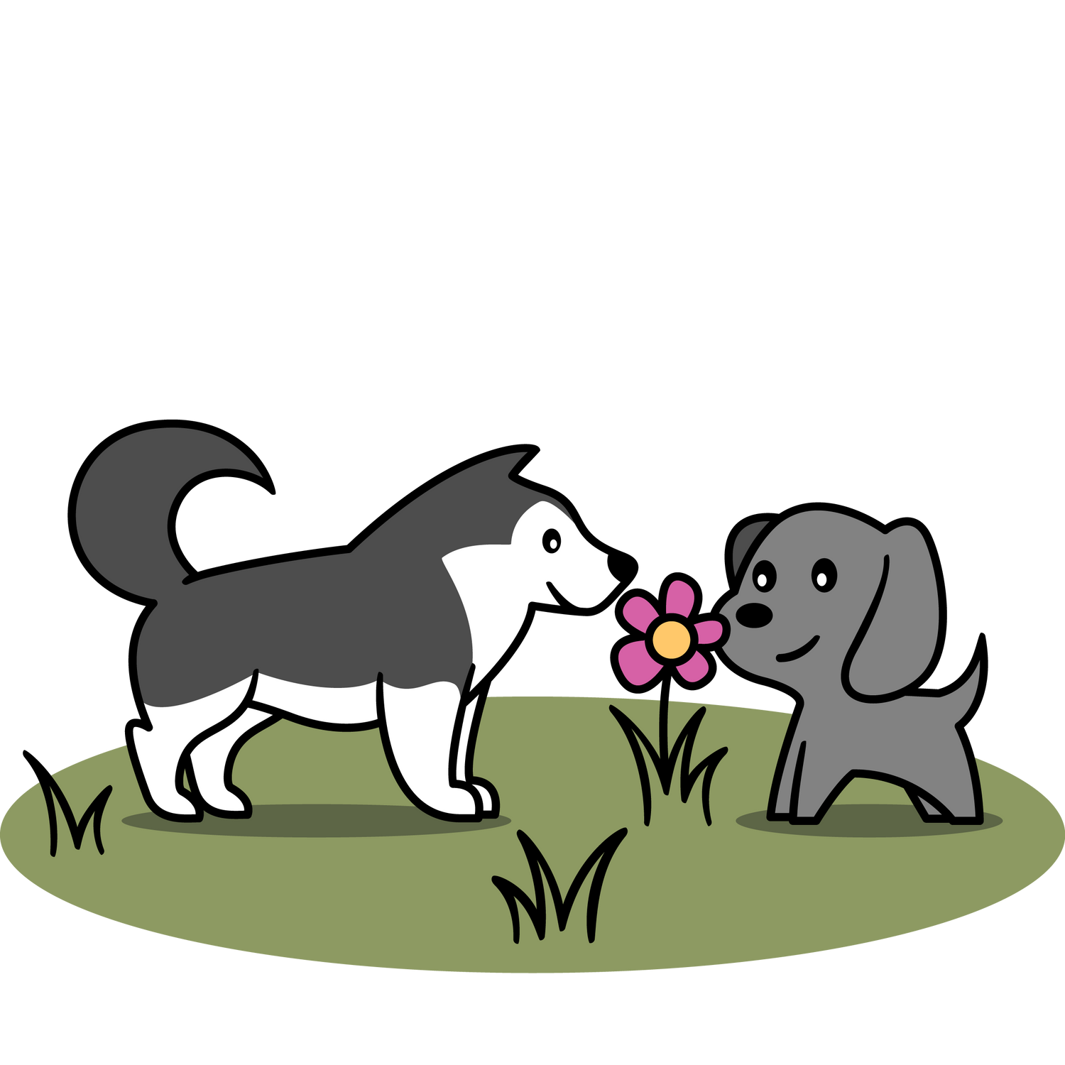Wie nehmen Hunde freundlich den Kontakt auf? Jetzt Workshop buchen & mehr zu Hundebegegnungen lernen ✓ Dakini, deine Hundeschule in Winterthur & online.